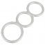 Metallic Silicone Triple Ring - [Фото 3]