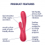 Вибратор-кролик Mono Flex - красный Satisfyer (Германия) - [Фото 2]