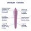Вибропуля Ultra Power Bullet 8 цвет: лиловый Satisfyer (Германия) - [Фото 2]