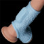 Насадка на член - Vibrating Drip Knights Ring With Scrotum Sleeve Blue - [Фото 3]