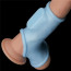 Насадка на член - Vibrating Silk Knights Ring With Scrotum Sleeve Blue - [Фото 3]