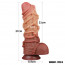 Фалоімітатор - Dual-Layered Silicone Cock With Rope 10.5