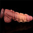 Фалоімітатор - Dual-Layered Silicone Cock With Rope 9.5