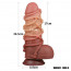Фалоімітатор - Dual-Layered Silicone Cock With Rope 9.5