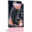 Насадка на член - Vibrating Silk Knights Ring With Scrotum Sleeve Black - [Фото 1]