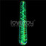Фалоімітатор - Twilight Gleam Glow-in-the-dark Glass Dildo Slim Fantasy - [Фото 3]