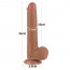 Фалоімітатор - Sliding-Skin Dual Layer Dong 9