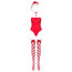 Боди Obsessive Kissmas teddy red L/XL (мятая упаковка!!!) - [Фото 4]