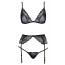 Комплект білизни - 2214300 Bra Suspender Set - black - [Фото 4]