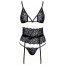 Комплект білизни - 2214342 Suspender Set - black - [Фото 4]