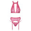 Комплект білизни - 2214482 Cottelli Collection Bra Suspender Set Pink - S/M - [Фото 6]
