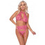 Комплект білизни - 2214482 Cottelli Collection Bra Suspender Set Pink - S/M - [Фото 2]