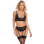 Комплект білизни - 2214520 Cottelli Collection Bra & Thong Black - XL - [Фото 2]