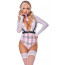 Рольовий костюм - 2471035 Cottelli Collection Schoolgirl White - M - [Фото 3]