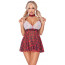 Рольовий костюм - 2471043 Cottelli Collection Dress Plaid Red - M - [Фото 2]