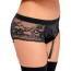 Трусики для страпону - 2493608 Bad Kitty Suspender Panty, black - [Фото 3]