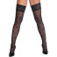 Панчохи - 2520710 Cottelli Collection Hold-Ups Rose Black - 5 - [Фото 2]