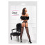 Колготки - 2530333 Cottelli Collection Suspender Stockings Black - 4 - [Фото 1]