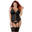 Корсет з підв'язками для панчіх - 2632187 Cottelli Collection Basque Black - [Фото 2]
