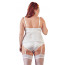 Корсет з підв'язками для панчіх - 2632438 Cottelli Collection Basque White - [Фото 5]