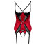 Корсет - 2633051 Cottelli Collection Cami Suspenders Red - XL - [Фото 6]