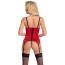 Корсет - 2633051 Cottelli Collection Cami Suspenders Red - XL - [Фото 4]