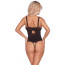 Боді - 2643529 Cottelli Collection Body With Lace Black - S - [Фото 5]