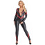 Бодістокінг - 2730669 Cottelli Collection Jumpsuit W. Red - L - [Фото 4]