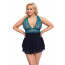 Пеньюар - 2741423 Babydoll petrol - black - [Фото 2]