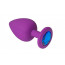 Анальная пробка, Purple Silicone Sapphire, M - [Фото 1]