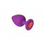 Анальная пробка, Purple Silicone Ruby, S - [Фото 1]