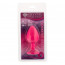 Анальная пробка, Pink Silicone Black Diamond, M - [Фото 2]