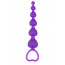 Анальная цепочка Heart Booty Beads-Purple - [Фото 1]