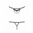 Откровенные трусики-стрепы с кружевом Passion Exclusive SOLON THONG XXL/XXXL black - [Фото 5]