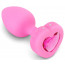 Vibrating Heart Plug S/M Pink - [Фото 3]