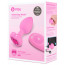 Vibrating Heart Plug S/M Pink - [Фото 1]