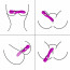 Вібромасажер - Silicone Dual Massager, USB, 7+7 Function, Purple - [Фото 3]