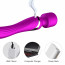 Вібромасажер - Silicone Dual Massager, USB, 7+7 Function, Purple - [Фото 4]