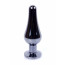 Анальна пробка - Jewellery Dark Silver Butt Plug Light Blue - [Фото 6]