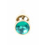 Анальна пробка - Jewellery Gold Butt Plug Green - [Фото 2]