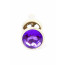 Анальна пробка - Jewellery Gold Butt Plug Purple - [Фото 2]