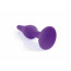 Анальна пробка - Silicone Plug Purple Small - [Фото 2]