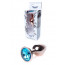 Анальна пробка - Jewellery Red Gold Plug Light Blue - [Фото 1]