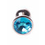 Анальна пробка - Jewellery Red Gold Plug Light Blue - [Фото 2]
