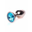 Анальна пробка - Jewellery Red Gold Plug Light Blue - [Фото 3]