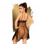 Бэби-долл с ажурным браллетом и ассиметричным подолом Penthouse - Naughty Doll Black S/M - [Фото 2]