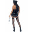 Виниловый костюм полицейской Leg Avenue Vinyl Naughty Cop Black L, платье, фуражка, наручники - [Фото 2]