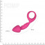 Анальная пробка Adrien Lastic Budy Pink со стимулирующей ножкой, макс. диаметр 2,5см - [Фото 1]