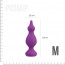 Анальная пробка Adrien Lastic Amuse Medium Purple (M) с двумя переходами, макс. диаметр 3,6см - [Фото 1]
