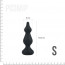 Анальная пробка Adrien Lastic Amuse Mini Black (S) с двумя переходами, макс. диаметр 3см - [Фото 1]